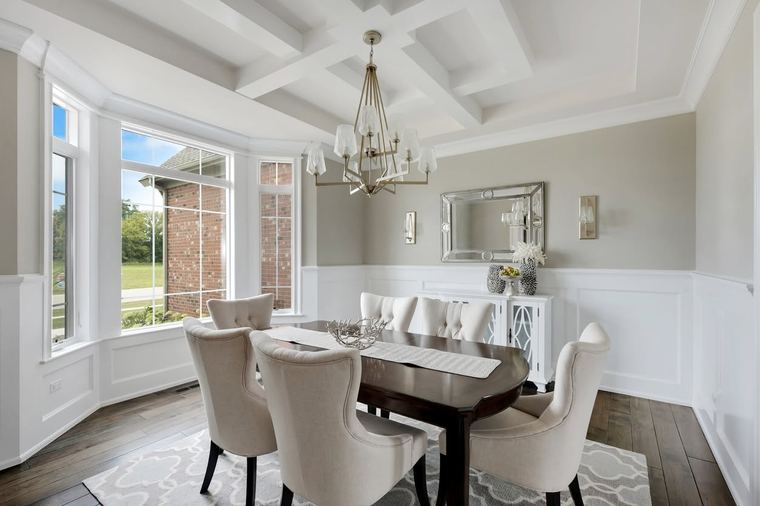 Dining room in a West Michigan home